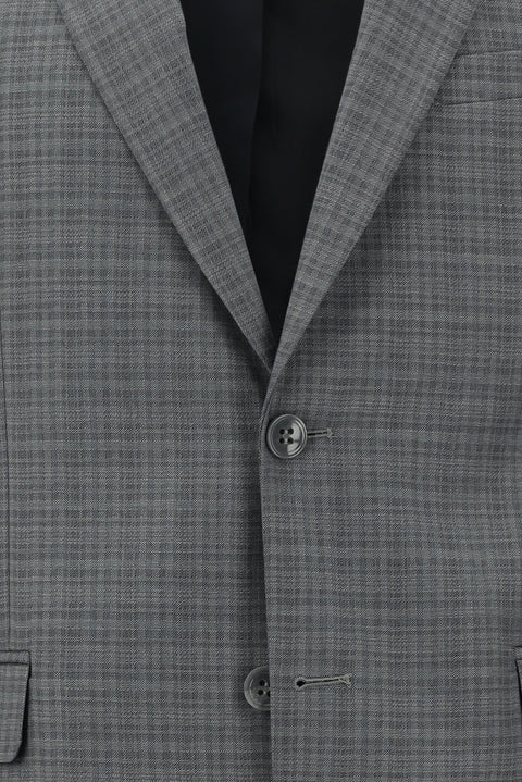 Açık Füme 7 Drop Slim Fit Dar Kesim Desenli Takım Elbise