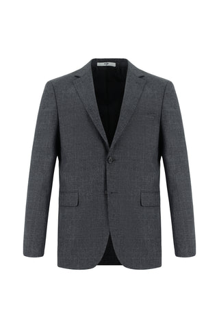  Koyu Füme 7 Drop Slim Fit Dar Kesim Ekose Takım Elbise