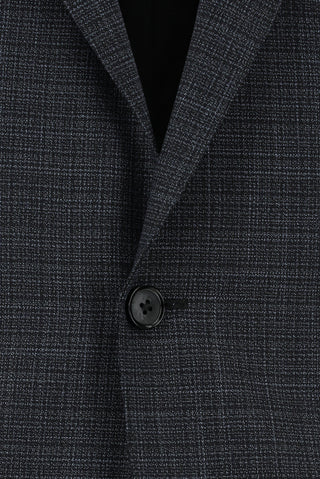  Orta Antrasit Regular Fit Klasik Ekose Takım Elbise