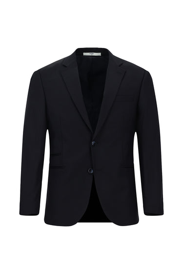  Koyu Lacivert Slim Fit Dar Kesim Klasik Ekose Takım Elbise