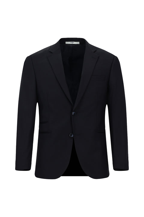 Koyu Lacivert 7 Drop Slim Fit Dar Kesim Ekose Takım Elbise