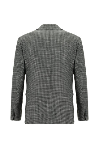  Koyu Füme 7 Drop Slim Fit Dar Kesim Kombinli Yelekli Takım Elbise