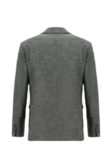  Koyu Füme Slim Fit Dar Kesim Kombinli Yelekli Takım Elbise
