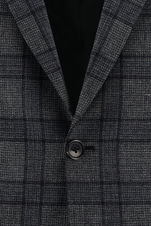 Orta Füme 6 Drop Regular Fit Standart Kesim Kombinli Ekose Takım Elbise