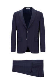 Açık Gri Uzun Kol Slim Fit Dar Kesim Ekose Oduncu Pamuklu Kolay Ütülenebilir Gömlek