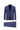 Orta Lacivert Slim Fit Dar Kesim Yünlü Ekose Gofre Takım Elbise
