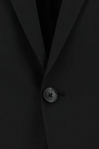  Siyah Regular Fit Yünlü Klasik Ekose Takım Elbise