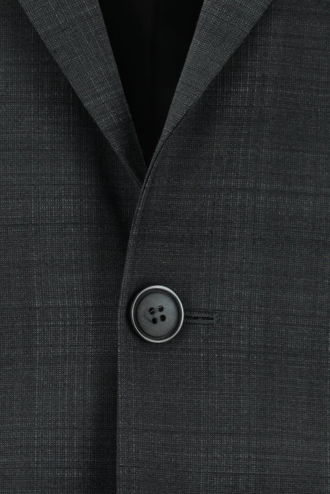 Orta Füme 6 Drop Regular Fit Standart Kesim Yünlü Ekose Takım Elbise