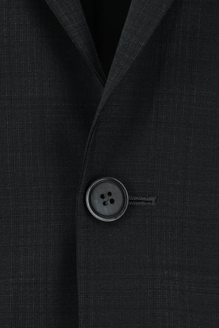  Koyu Füme Regular Fit Yünlü Klasik Ekose Takım Elbise