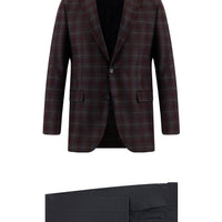 Küf Yeşili Regular Fit Yünlü Kombinli Takım Elbise