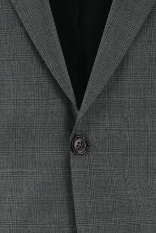  Koyu Füme 6 Drop Regular Fit Standart Kesim Yünlü Ekose Tak?m Elbise-Ki??l?