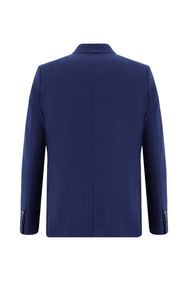 Koyu Lacivert Regular Fit Kombinli Yelekli Takım Elbise