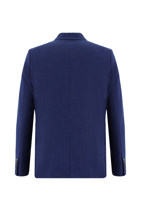 Koyu Lacivert 6 Drop Regular Fit Standart Kesim Kombinli Yelekli Takım Elbise