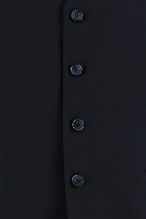 Koyu Lacivert 6 Drop Regular Fit Standart Kesim Kombinli Yelekli Takım Elbise