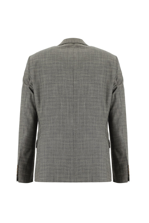 Koyu Vizon 6 Drop Regular Fit Standart Kesim Kombinli Yelekli Ekose Takım Elbise