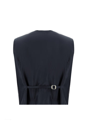 Koyu Füme Super Slim Fit Ekstra Dar Kesim Kombinli Yelekli Takım Elbise