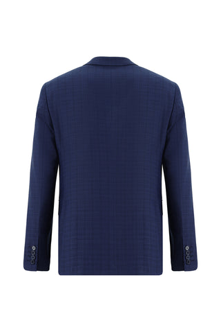  Orta Lacivert Super Slim Fit Ekstra Dar Kesim Kombinli Yelekli Takım Elbise