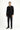 Siyah Slim Fit Dar Kesim Kruvaze Ceket