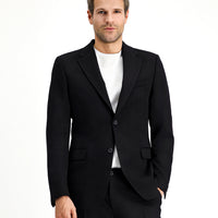 Siyah Slim Fit Dar Kesim Klasik Ceket