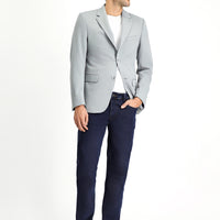 Orta Gri 7 Drop Slim Fit Dar Kesim Mevsimlik Klasik Ceket