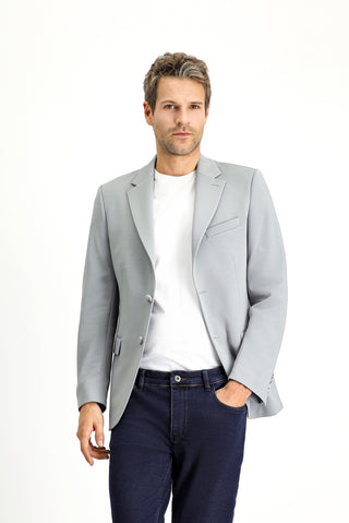 Orta Gri 7 Drop Slim Fit Dar Kesim Mevsimlik Klasik Ceket