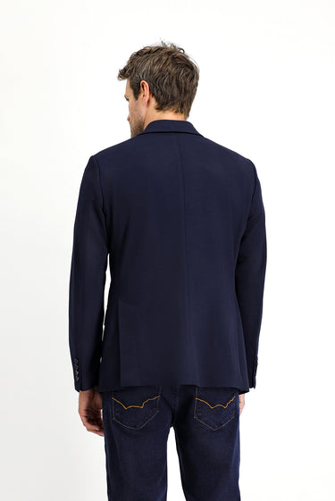 Koyu Lacivert Slim Fit Dar Kesim Klasik Ceket