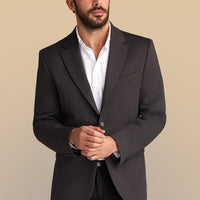 Koyu Antrasit Slim Fit Dar Kesim Klasik Ceket