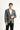 Koyu Füme Super Slim Fit Ekstra Dar Kesim Desenli Blazer Ceket
