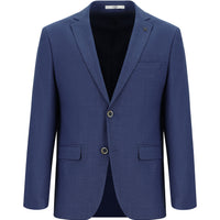 Dark Blue 7 Drop Super Slim Fit Extra Narrow Cut Patterned Blazer Jacket