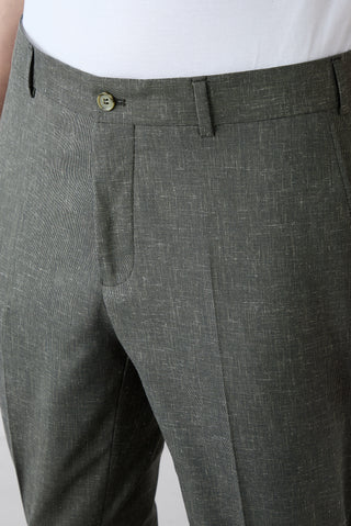  Orta Haki 4 Drop Relaxed Fit Rahat Kesim Klasik Pantolon