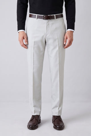  Açık Gri 7 Drop Slim Fit Dar Kesim Klasik Kumaş Pantolon