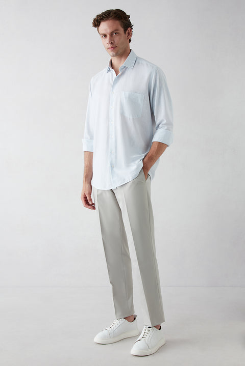 Stone 7 Drop Slim Fit Narrow Cut Classic Fabric Trousers
