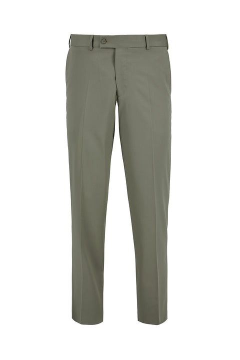 Light Mink 7 Drop Slim Fit Classic Fabric Trousers
