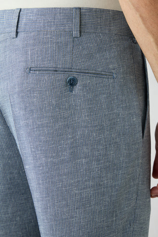  Açık Lacivert 4 Drop Relaxed Fit Rahat Kesim Klasik Pantolon