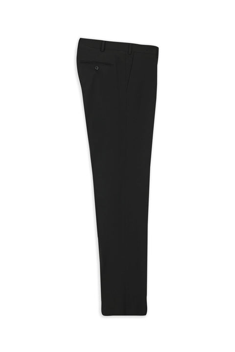 Black 7 Drop Super Slim Fit Extra Narrow Cut Classic Fabric Trousers