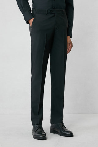  Siyah 7 Drop Slim Fit Dar Kesim Klasik Kumaş Pantolon