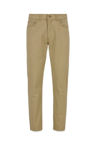  Orta Bej Relaxed Fit Rahat Kesim Likralı 5 Cep Kanvas / Chino Pantolon