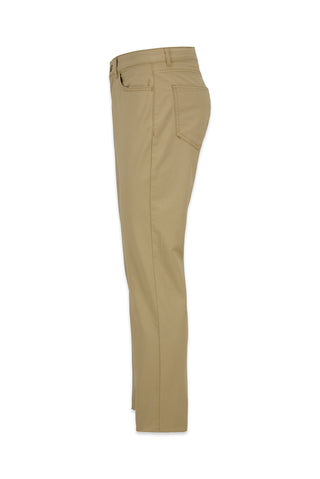  Orta Bej Relaxed Fit Rahat Kesim Likralı 5 Cep Kanvas / Chino Pantolon