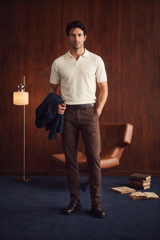 Orta Kahve Regular Fit Standart Kesim Yandan Cep Kanvas / Chino Pantolon