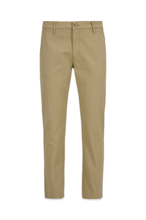Mid-Beige Slim Fit Canvas / Chino Trousers