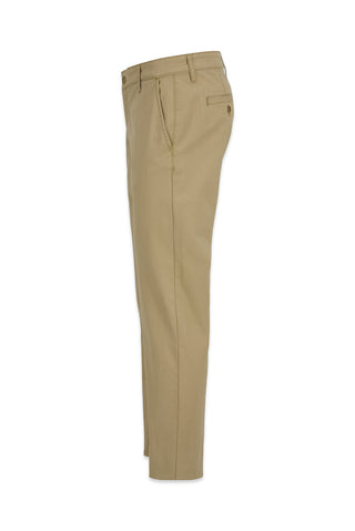  Orta Bej Slim Fit Dar Kesim Yandan Cep Kanvas / Chino Pantolon