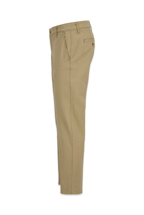 Mid-Beige Slim Fit Canvas / Chino Trousers