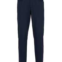 Orta Lacivert Slim Fit Dar Kesim Likralı 5 Cep Kanvas / Chino Pantolon