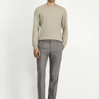 Orta Vizon 6 Drop Regular Fit Standart Kesim Likralı Pileli Klasik Kumaş Pantolon