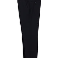 Koyu Lacivert 4 Drop Relaxed Fit Rahat Kesim Likralı Tokalı Flanel Klasik Pantolon