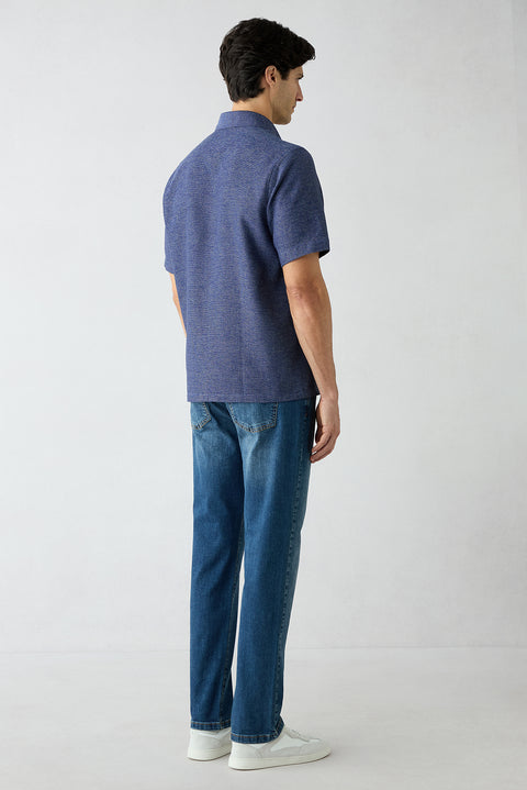 Havacı Mavi Regular Fit Standart Kesim 5 Cep Denim Pantolon