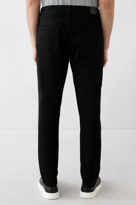 Dark Anthracite Regular Fit Standard Cut 5-Pocket Denim Trousers