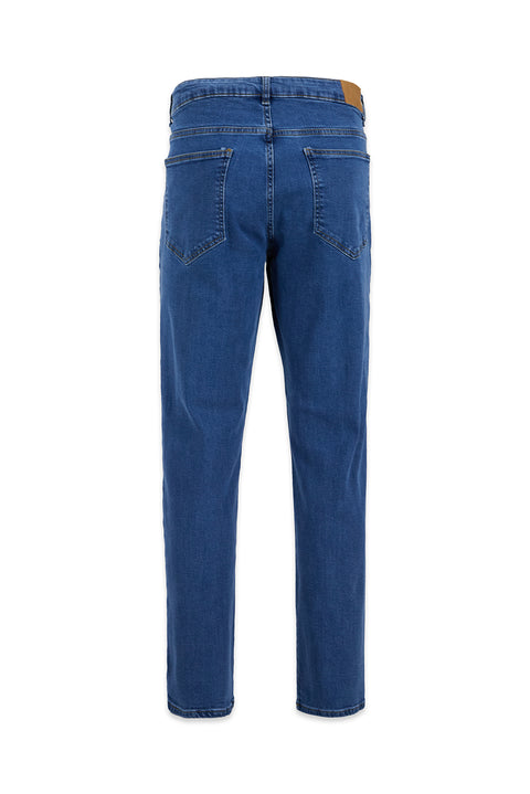 Pale Blue Regular Fit Standard Cut 5 Pocket Denim Jeans