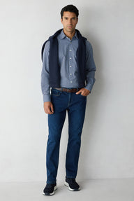  İndigo Slim Fit Dar Kesim Pamuklu 5 Cep Denim Pantolon