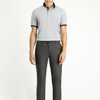 Koyu Füme Beli Lastikli Bağcıklı Klasik Pantolon